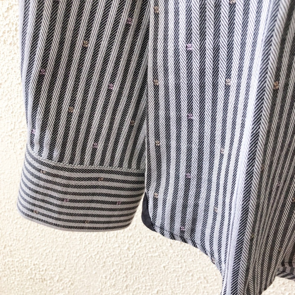 Robert Graham Striped Button-down Shirt 35 / 15.5 - Picture 3 of 4
